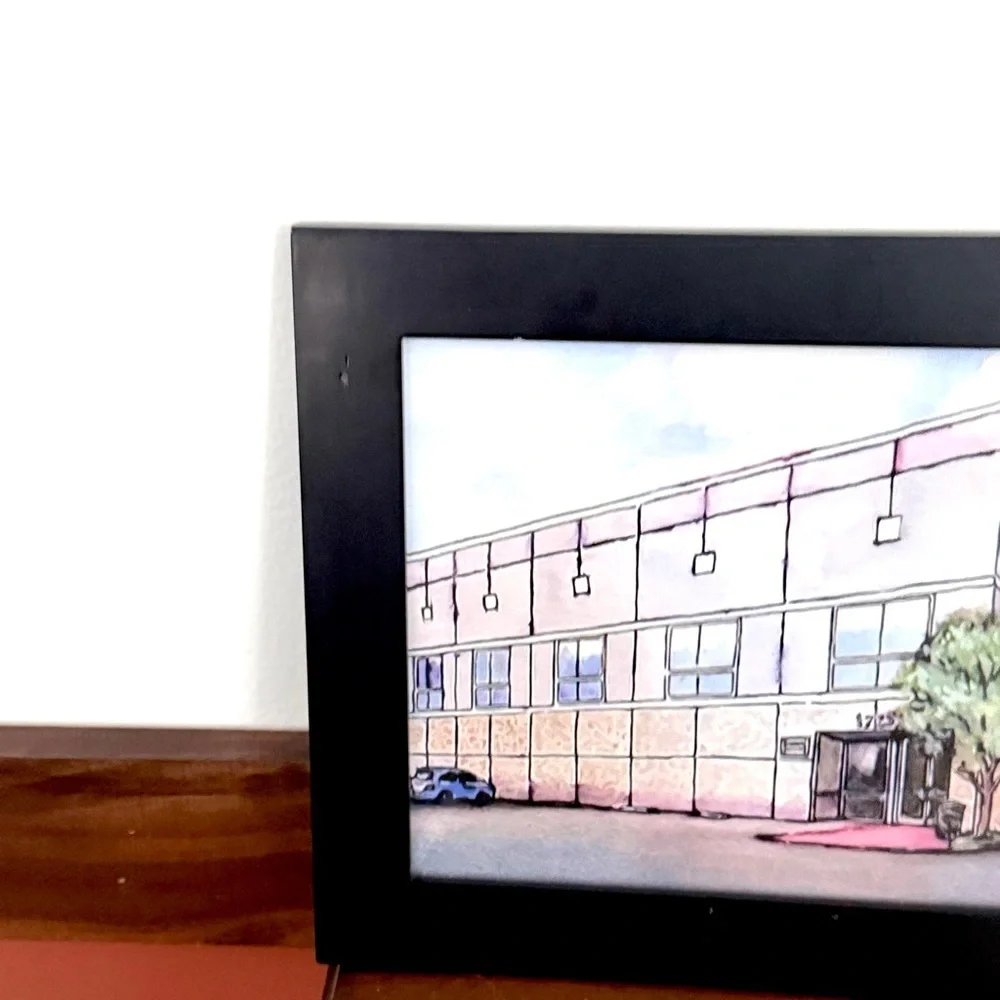 The Office TV Show Pam’s Watercolor Painting Print Framed Wall Art Memorabilia